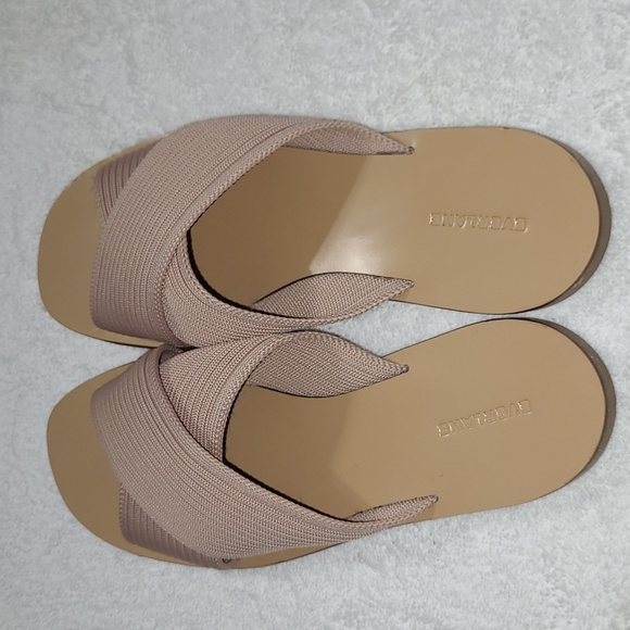 Everlane The Day Crossover Sandal Reknit Light Taupe Size 6 - Picture 7 of 8